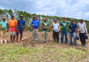 Projeto Pomares da Mata Atlântica realiza etapa de Plantio de SAF no Assentamento Jequitibá